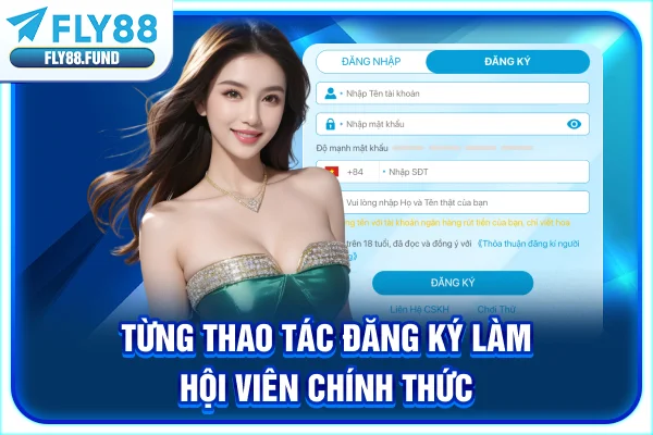 Từng thao tác đăng ký làm hội viên chính thức Từng thao tác đăng ký làm hội viên chính thức