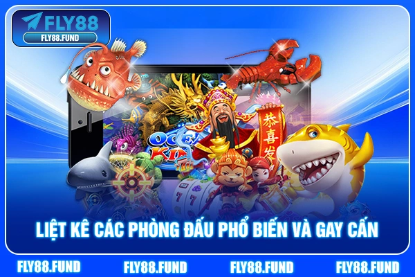 Liệt kê các phòng đấu phổ biến và gay cấn
